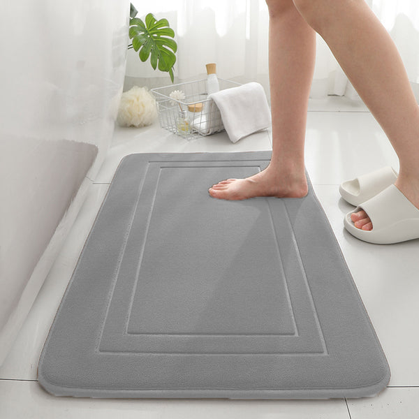 Modern Minimalist Sponge Bathroom Door Non-slip Absorbent Home Ground Mat